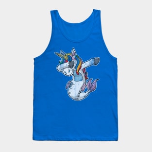 Dabbing Mermaid Unicorn Tank Top